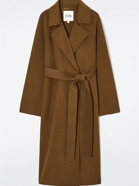 COS BELTED DOUBLE-FACED WOOL COAT